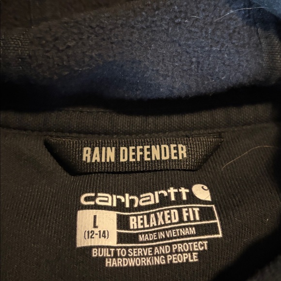 Carhartt Black Pullover Sweatshirt with White Logo - Picture 4 of 6